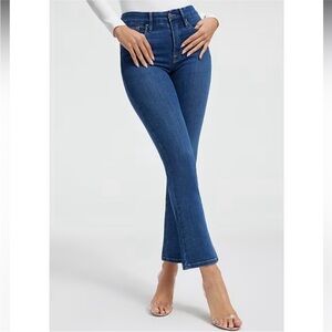 GOOD AMERICA Good Legs Mid-Rise Straight Jeans Size 8 / 29 Stretch Denim